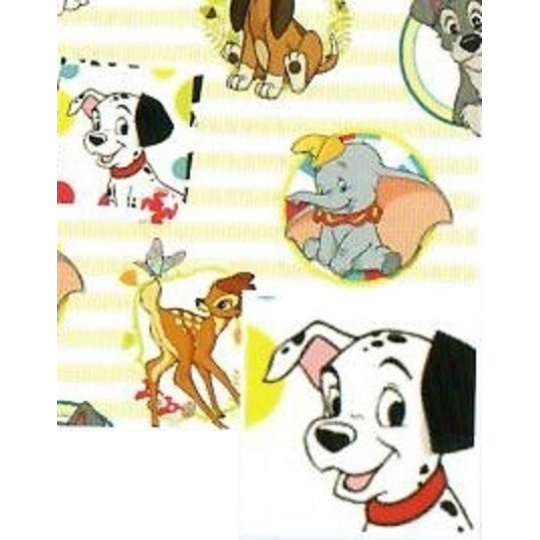 Nekupto Dárkový balicí papír 70 x 200 cm Bambi, pejsci, kočka