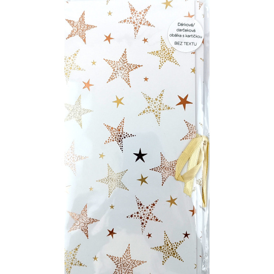 Albi Dárková krabička papírová vánoční Hvězdičky 23 x 11 x 0,7 cm