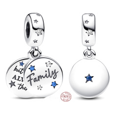 Zawieszka ze srebra 925 Rodzina, 2w1 charms do bransoletki