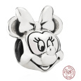 Charm Sterlingové stříbro 925 Disney Minnie portrét, korálek na náramek, film