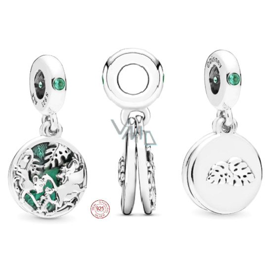 Charm Sterlingové stříbro 925 Disney Lví král Simba, Pumbaa a Timon, přívěsek na náramek, film Charm Sterlingové stříbro 925 Disney Lví král Simba, Pumbaa a Timon, přívěsek na náramek, film