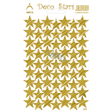 Arch Hladké dekorační samolepky Hvězdičky zlaté hladké 12 x 18 cm Arch Hladké dekorační samolepky Hvězdičky zlaté hladké 12 x 18 cm