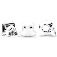 Charm Sterlingové stříbro 925 Marvel Star Wars Helma Stormtrooper, korálek na náramek, film