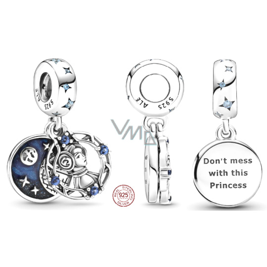 Charm Sterlingové stříbro 925 Marvel Star Wars Princezna Leia 2v1, přívěsek na náramek, film Charm Sterlingové stříbro 925 Marvel Star Wars Princezna Leia 2v1, přívěsek na náramek, film