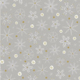 Präsenta Dárkový balící papír 70 x 200 cm Vánoční stříbrný vločky a hvězdy