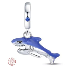 Charm Sterlingové stříbro 925 Žralok, přívěsek na náramek zvíře