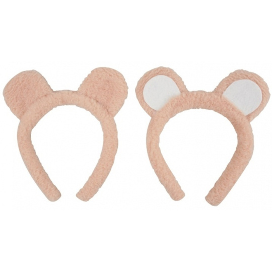 Čelenka medvědí uši plyšová 1 kus