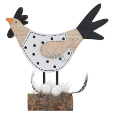 Kurczak czarno-biały na postawie 16 cm