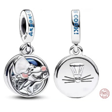 Charm Sterlingové stříbro 925 Disney Pixar Ratatouille krysák Remy 2v1, přívěsek na náramek film