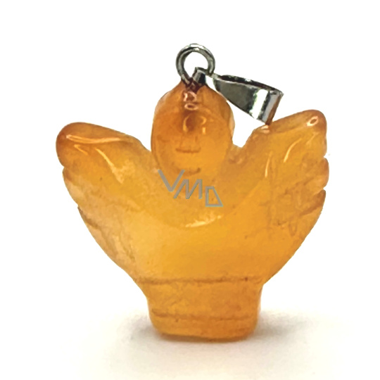 Kalcit Anděl, andělská křídla přívěsek přírodní kámen ručně broušený 25 x 21 x 5 mm, kámen intuice Kalcit Anděl, andělská křídla přívěsek přírodní kámen ručně broušený 25 x 21 x 5 mm, kámen intuice