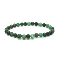 Fuchsite náramek elastický přírodní kámen, kulička 6 mm / 16 -17 cm, důvěra v sebe, odraz, odvaha