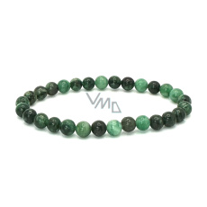 Fuchsite náramek elastický přírodní kámen, kulička 6 mm / 16 -17 cm, důvěra v sebe, odraz, odvaha Fuchsite náramek elastický přírodní kámen, kulička 6 mm / 16 -17 cm, důvěra v sebe, odraz, odvaha