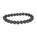 Turmalín Skoryl černý mat náramek elastický přírodní kámen, kulička 8 mm / 16 - 17 cm, strážce dobré nálady