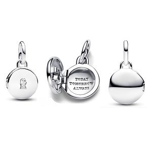 Charm Medailon Klíčová dírka – tajné poselství lásky přívěsek na náramek láska