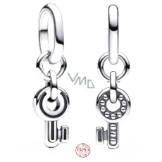 Charm Sterlingové stříbro 925 Klíček - Mini medailon, přívěsek na náramek láska