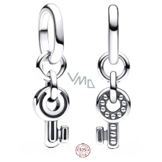 Charm Sterlingové stříbro 925 Klíček - Mini medailon, přívěsek na náramek láska