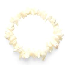 Perleť náramek elastický sekaný přírodní kámen 19 cm, AA kvalita, symbol ženskosti