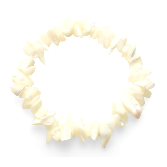 Perleť náramek elastický sekaný přírodní kámen 19 cm, AA kvalita, symbol ženskosti Perleť náramek elastický sekaný přírodní kámen 19 cm, AA kvalita, symbol ženskosti