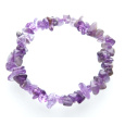 Ametyst náramek elastický sekaný přírodní kámen 19 cm, kámen králů a biskupů