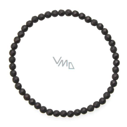 Onyx fazet mat náramek elastický přírodní kámen, kulička 4 mm / 19 cm, kámen životní síly Onyx fazet mat náramek elastický přírodní kámen, kulička 4 mm / 19 cm, kámen životní síly