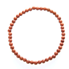 Goldstone zlatý náramek elastický 4/19 cm, kámen ambicí