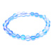 Opalit modrý matný náramek elastický, syntetický kámen kulička 6 mm / 16 cm, pro děti, kámen přání a naděje