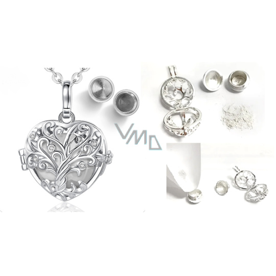 Pamětní, pietní urnový přívěsek, Srdce, strom, voděodolné, nerezová ocel 18 mm Pamětní, pietní urnový přívěsek, Srdce, strom, voděodolné, nerezová ocel 18 mm