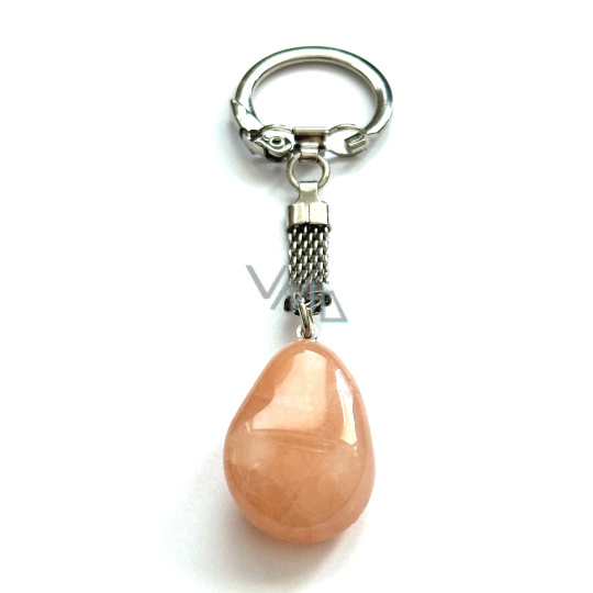 Kalcit Troml přívěsek klíčenka přírodní kámen, cca 10 cm, 1 kus Kalcit Troml přívěsek klíčenka přírodní kámen, cca 10 cm, 1 kus