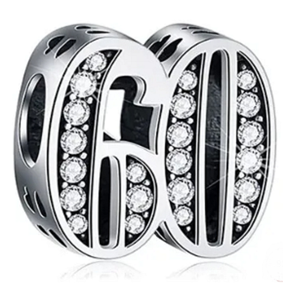 Charm 60 výročí, korálek na náramek