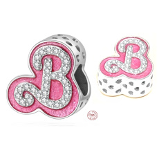 Charm Srebrna 925 Barbie, koralik na bransoletkę film