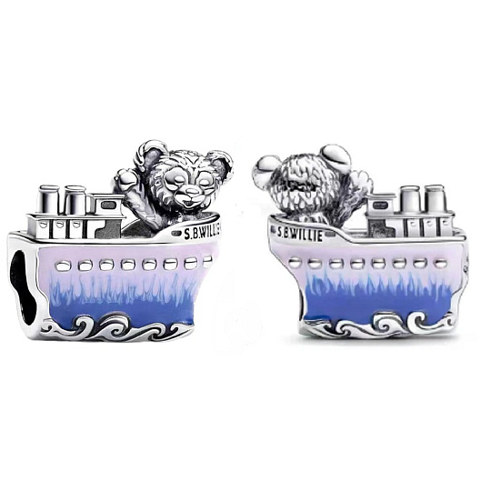 Charm Me to You medvídek na lodi, korálek na náramek zvíře Charm Me to You medvídek na lodi, korálek na náramek zvíře