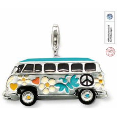 Zawieszka ze srebra próby 925 Volkswagen Bus, charms do bransoletki
