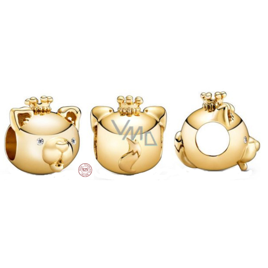 Charm Sterlingové stříbro 925 Pes je jedenácté zvíře ve 12letém cyklu čínského znamení zvěrokruhu, korálek na náramek