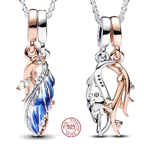 Charm Paroží s peřím King of Glory 2v1, přívěsek na náramek hra