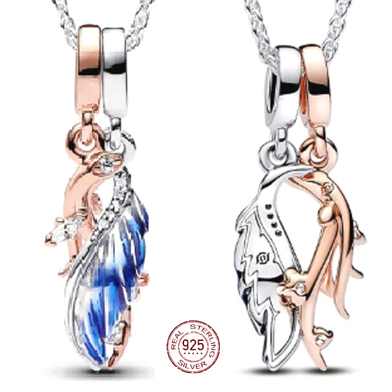 Charm Paroží s peřím King of Glory 2v1, přívěsek na náramek hra