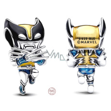Charm Sterlingové stříbro 925 Marvel Wolverinem, korálek na náramek film Charm Sterlingové stříbro 925 Marvel Wolverinem, korálek na náramek film