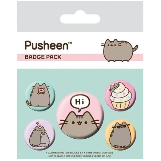 Epee Merch Pusheen Hi Set odznaků 5 kusů