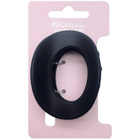 Skřipec na vlasy černý, matný 7 x 5 cm