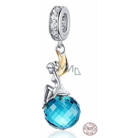 Charm Sterlingové stříbro 925 Víla z modré planety, přívěsek na náramek, film