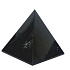 Obsidian černý Pyramida přírodní kámen 2 x 2 x 1,6 cm čistí - energie - harmonie - emoce 1 kus, kámen záchrany