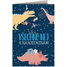 Nekupto Přání k narozeninám Dinosauři 115 x 170 mm
