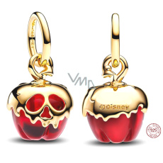 Charm Sterlingové stříbro 925 Disney Sněhurka, Jablko zlé královny, přívěsek na náramek film