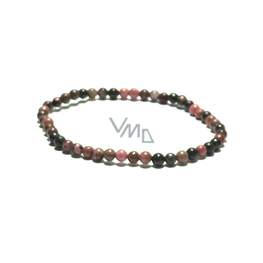 Rodonit tmavší náramek elastický přírodní kámen, kulička 4 mm / 19 cm, kámen odpuštění Rodonit tmavší náramek elastický přírodní kámen, kulička 4 mm / 19 cm, kámen odpuštění