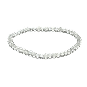 Křišťál náramek elastický fazet přírodní kámen 3mm / 16 - 17cm, kámen kamenů