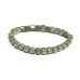 Pyrit náramek elastický přírodní kámen, kostka 6 - 7 mm / 16 - 17 cm, mistr sebevědomí a hojnosti