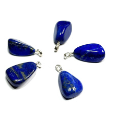 Lapis Lazuli Troml přívěsek přírodní kámen, M cca 3 cm, 1 kus, AAA kvalita, kámen harmonie