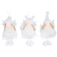 Anděl na zavěšení bílý se střapatou sukýnkou 12 cm 1 kus
