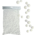 Kuličky bílé polystyrénové glitrové cca 2 mm 15 g