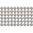 Kuličky stříbrné polystyrénové glitrové cca 1,5 cm, 60 kusů