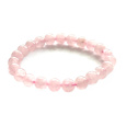 Růženin náramek elastický přírodní kámen, kulička 8 mm / 16 - 17 cm, kámen lásky